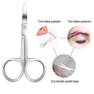 Tijeras aplicadoras de belleza de acero inoxidable para pestañas, pinzas para pestañas puntiagudas con volumen y etiqueta privada personalizada - Product Image 3