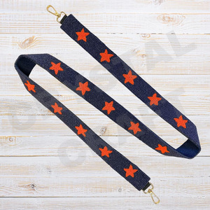 Texes T Exes à carreaux perlé sac à main sangle personnalisé or blanc perle de rocaille sac sangles accessoires à la mode pour sacs - Product Image 5