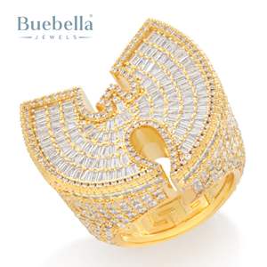 New Design 30mm 925 Sterling <b>Silver</b> Luxury Moissanite Diamond <b>Ring</b> Hip Hop Style VVS Finger <b>Ring</b> for <b>Men</b> Iced Diamond Jewelry - Product Image 2