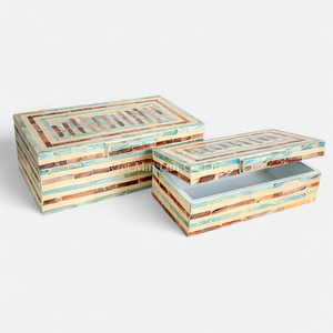 Mother Pearl <b>Box</b> Modern Luxury Flexible Handmade Shell Inlay OEM ODM Manufacturer Wholesale Factory Vietnam Precision Tolerance - Product Image 1