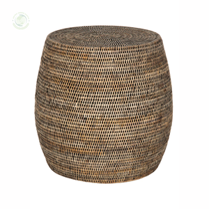 Taburete redondo de ratán y mesa auxiliar hecho en Vietnam materiales ecológicos muebles para el hogar Decoración del hogar al por mayor - Product Image 1