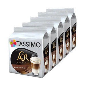 Cápsulas de Café Tassimo L'OR Latte Macchiato, 8 Unidades (Paquete de 5), (40 bebidas) - Product Image 1