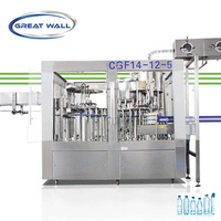Machine de remplissage automatique 3-en-1 électrique haute précision en acier inoxydable pour boissons gazeuses, haute vitesse 3000-4000 BPH