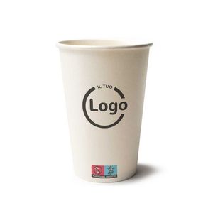 Gobelets en papier kraft biodégradables jetables 200 ml avec logo personnalisé, simple paroi, pour l'artisanat - Product Image 2