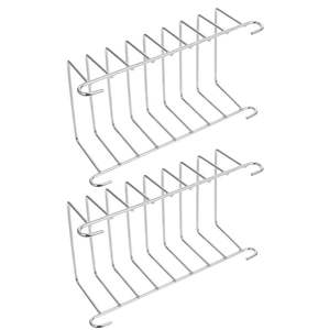 Porte-tranches de pain en acier inoxydable fantaisie argenté pour morceaux de pain Accessoires de cuisine Rangement et organisation à domicile Porte-toasts - Product Image 3