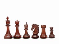 Juego de Ajedrez Caballero Estallión, Juego de Ajedrez de Madera, Tamaño Rey 4.50 Pulgadas, Juego de Mesa, Embalaje en Caja de Cartón