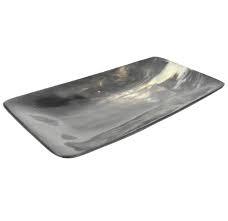 Bandeja de servicio de cuerno real hecha a mano de diseño moderno con asas de metal y Cuerno, suministros de hotel para restaurante, platos de bandeja decorativos - Product Image 3