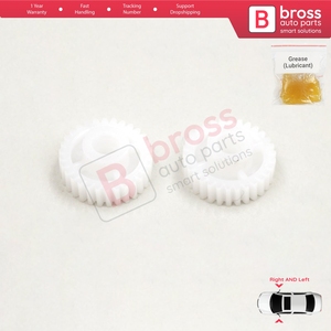 BGE590-1 Juego de 2 piezas de engranajes de reparación de motor de plegado de espejo lateral eléctrico de 30 dientes para i30 i20 i10 - Product Image 3