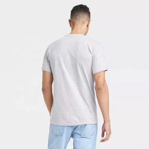 Camiseta media de algodón de manga para hombre, superventas, serigrafía personalizada, cuello redondo multicolor con logotipo - Product Image 5