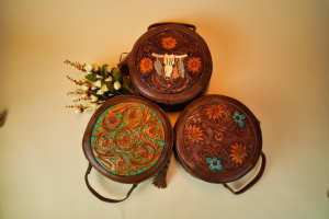 Nouveau sac à main de cantine en cuir de Style occidental, sac à bandoulière rond de haute qualité pour femmes - Product Image 4