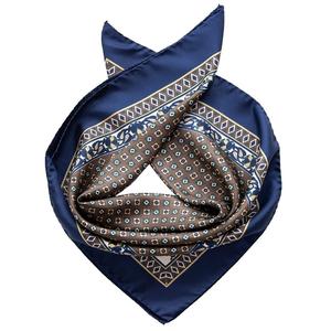 handmade High Quality <b>Square</b> Bandana Custom Logo Printed Cotton Polyester Headwear Shawl in Chiffon Fabric - Product Image 2