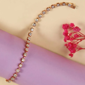 Testeur de diamants Moissanite de luxe pour hommes Forme trapézoïdale Bracelet de tennis en argent sterling 925 pour femmes Vvs - Product Image 1