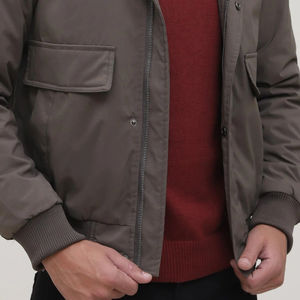 Chaqueta Casual Azul Marrón Personalizable de Fabricante Directo, ODM, Manga Larga, Estilo Urbano de Invierno, Ropa para la Nieve, Tela Vaquera - Product Image 3