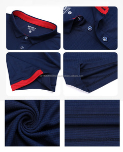 100% coton hommes pour polos Simple à manches courtes plaine T-Shirts bouton décoration OEM Logo Option imprimé brodé - Product Image 2