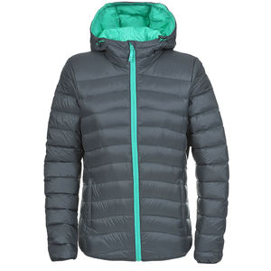 Customizable Printed Canvas <b>Lightweight</b> Winter Jacket <b>Women</b> Breathable Warm Zippered Pockets OEM ODM Finished Product - Product Image 2