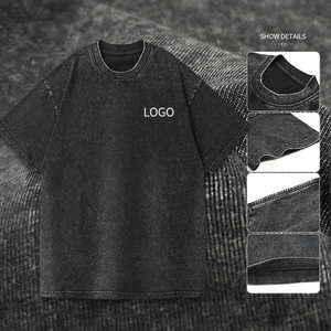 T-shirts graphiques streetwear imprimés, t-shirt vierge, grande taille, vêtements pour hommes, t-shirt délavé à l'acide, t-shirts vintage surdimensionnés personnalisés pour hommes - Product Image 4