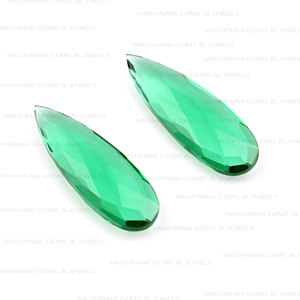 ลูกปัดฟลูออไรต์ธรรมชาติสีเขียวธรรมชาติคุณภาพสูง10X30มม. ลูกปัด Briolette รูปทรงลูกแพร์แบบหลวมอัญมณีการทำเครื่องประดับการค้นพบโดยตรง - Product Image 2