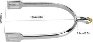 Espuelas de acero inoxidable personalizables de alta calidad para montar a caballo para botas de vaquero Productos equinos ecuestres de calidad - Product Image 6