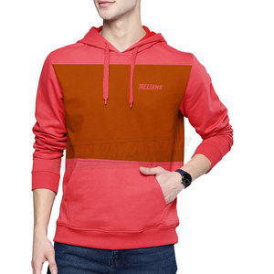 Manteau d'hiver coupe régulière pour homme en molleton épais de coton French Terry de haute qualité, à épaules tombantes, avec fermeture éclair, coupe-vent - Product Image 1