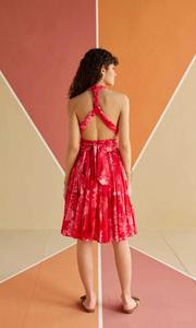 Mini vestido indio de algodón tejido a mano estampado Floral personalizado Casual verano boda luna de miel novia regalo ecológico Natural - Product Image 3