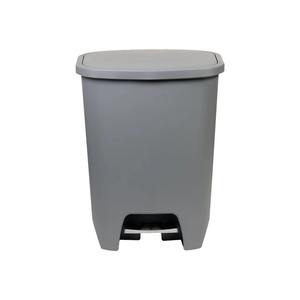 GLAD 19.6 Gal Gray Plastic Foot Pedal Flip Lid Trash Can Essential <b>Household</b> <b>Item</b> for Trash Bags - Product Image 6