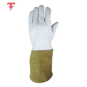 Gants de soudage TIG personnalisés, nouveau design, en cuir de haute qualité, doublure en coton, protection contre les éclaboussures de métal fondu, type test, sécurité du pouce entièrement recouvert - Product Image 2