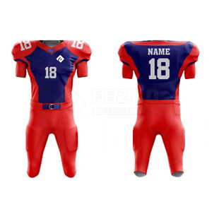 Vêtements de sport confortables et respirants, uniforme de football américain à manches courtes, logo personnalisé de haute qualité, faible MOQ - Product Image 1