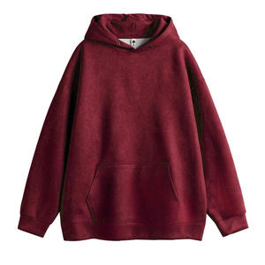 Sudaderas con capucha Unisex para hombre, ropa de calle, sudadera con lavado ácido, Material de algodón pesado liso, sudaderas con capucha transpirables informales en blanco para hombre - Product Image 4