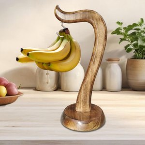 Support à fruits en bois et métal pour table à manger, nouveau style, support à bananes en bois, vente en gros au meilleur prix - Product Image 1