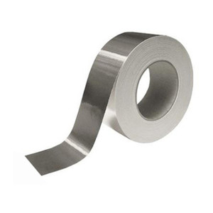 Nastro in Alluminio Autoadesivo, Resistente alle Basse e Alte Temperature, 50mm x 45m. Colore Argento - Product Image 1
