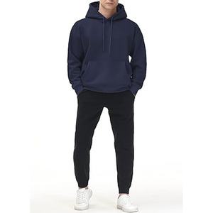 Heavyweight oversize Hoodies người đàn ông-phong cách kéo qua mồ hôi áo sơ mi với túi phía trước | thoải mái có thể & hợp thời trang quần áo người đàn ông Hoodies - Product Image 6