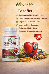 Capsules à base de plantes naturelles CARDIC M8 de qualité supérieure avec des ingrédients d'extraits végétaux pour un mode de vie sain et des soins quotidiens - Product Image 5