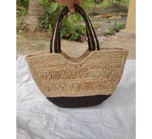 Sac fourre-tout en jute pour femmes en lin écologique 2025 Sac à main cadeau de voyage réutilisable avec logo personnalisé imprimé - Product Image 1