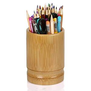 DIY Painted Wooden <b>Pen</b> Holder Polished Technique for Home Office and Student Supplies Storage - Product Image 1