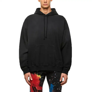 Sweat à capuche délavé au soleil Pull personnalisé Acid Wash Distressed Hoodie Acid Wash Vintage Sun Faded Hoodies Unisex - Product Image 2