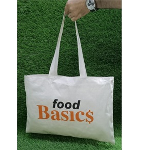 Alta calidad de diseño personalizado impreso bolsa de lona al por mayor sólido orgánico reutilizable plegable bolsas de la compra - Product Image 3