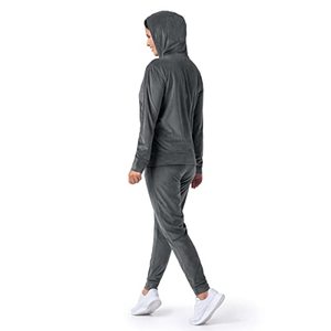 Ensemble Survêtement en Polaire pour Homme XXL Hiver Respirant à Capuche Jogger 100% Coton Velours Maternité Série Coupe-Vent Zip Imprimé Logo - Product Image 3