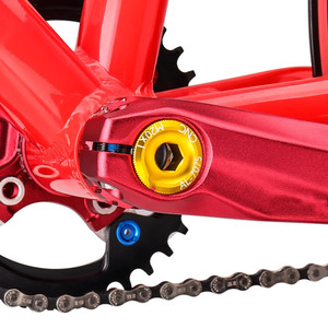 クランクカバースクリューキャップM20MTBクランクセットクランクカバーアルミニウム<span class=keywords><strong>BMX</strong></span>ロードバイクフィッティング10色 - Product Image 4