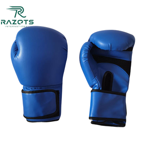 OEM personalizado profesional con cordones de entrenamiento guantes de boxeo MMA Muay Thai Kickboxing Gel acolchado de cuero guantes de mano - Product Image 5