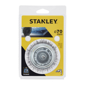 PIRANHA/ X36040 Spazzola in Acciaio a Maglia Grossa con Tazza Diametro 75 - Product Image 1