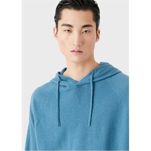 เสื้อฮู้ดสวมหัวแบบลำลองสำหรับผู้ชายผ้าฝ้ายเฮฟวี่เวทมีกระเป๋าหน้าแบบคลาสสิก - Product Image 5