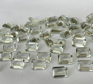 Amatista verde natural Octagon Cut 7x9mm Facetado-Amatista verde suelta Calidad superior - Product Image 6