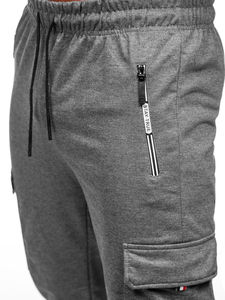Pantalones Deportivos de Felpa de Cintura Media con Logotipo Personalizado Bordado para Hombre, 100% Algodón, Estilo Urbano, y Joggers Unisex de Alta Calidad - Product Image 5