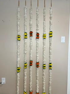 Jasmine souci fleurs artificielles tentures 5 pieds mariage indien et décoration de fête Offre Spéciale Sangeet Mehandi cérémonie décor - Product Image 3