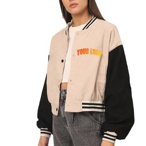 2025 nouveau gros rouge et noir femmes vêtements d'hiver broderie femmes culture université vestes Logo douanier femmes université veste - Product Image 3