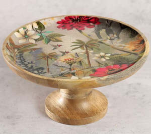 ที่ตั้งเค้กไม้มะม่วงขัดเงาดีไซน์ช่างฝีมือสำหรับโชว์เค้กผลไม้ชีสของที่ระลึกสไตล์ชาวเรือหรือความรัก - Product Image 3