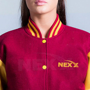 Polyester Made Adult Letterman Jacket Breathable Finished Lightweight Heavy Duty - Product Image 5