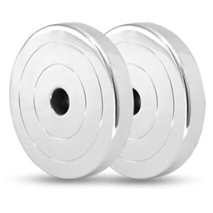 Hot pas cher haute qualité en acier chromé fer haltérophilie Gym Fitness haltères plaques ensembles puissance levage réglable haltères plaque - Product Image 1