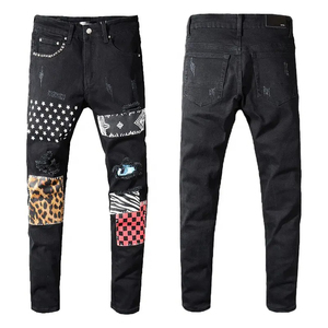 OEM Nuevo Estilo de Diseño de Moda de Jeans Pakistan Fabricante de Moda Slim Fit Custom Jeans Pantalones Hombres Jeans - Product Image 1