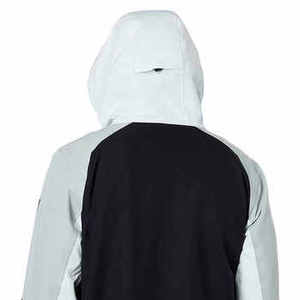 Veste softshell homme bicolore imperméable coupe-vent à capuche pour l'extérieur, manteau d'hiver, logo personnalisé OEM - Product Image 2